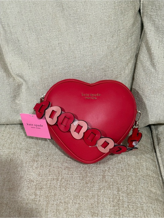 kate spade Handbags - kate spade Red Heartbreaker Crossbody with Pink Accent Strap